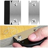 Furnierkantenschneider, Trimmer Einhandhobel, Tragbarer Handhobelschneider,Tragbar Manueller Kantenanleimschneider, Kantenschneider Umleimer Mit 1 Ersatzklinge, Rutschfest Kantenhobel für Holz PVC ABS