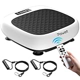 ChaCool Vibrationsplatte Testsieger 2025, Rüttelplatte Sport für Zuhause - 99 Stufen - 5 Trainingsprogramme,150 kg Leise Rüttelbrett Vibrationsboard für Abnehmen, Muskelaufbau, Blutkreislauf