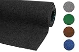 misento Kunstrasen Outdoor Teppich - wetterfester Rasenteppich für Balkon, Terrasse & Garten - leicht zu verlegen - 133 x 400 cm, Anthrazit