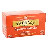 Twinings English Breakfast Schwarztee 50g, 25 Teebeutel, Voller, runder und kräftiger Schwarztee aus den besten Teegärten von Sri Lanka und Indien. Black Tea 1er Pack (1 x 50 g)
