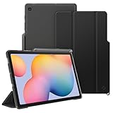 Fintie Hülle für Samsung Galaxy Tab S6 Lite 10,4 Zoll 2024/2022/2020 Tablet - Slim Schutzhülle mit Transparenter Rückseite Cover und Auto Schlaf/Wach Funktion, Schwarz