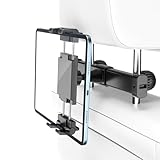 PLDHPRO Tablet Halterung Auto Kopfstütze, iPad Tablethalterungen Auto Ausziehbare KFZ, für Air/Samsung/Android/FireHD Tab Geräte & Handy Zubehör Schwarz 5.1'-15.6'