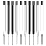 10er-Set Großraumminen für Kugelschreiberminen Großraumminen Metall Ersatzminen für das G2-Format,Kompatible Minen 1,0mm Strichstärke M,Ersatzminen - Kugelschreiber Minen Schreibfarbe Schwarz