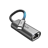 uni USB C auf Ethernet Adapter, USB C auf RJ45 Gigabit Ethernet LAN Netzwerkadapter, Kompatibel mit iPhone 15 Pro, iPad Pro/Air, MacBook Pro/MacBook Air, Galaxy S23, Surface Book, Dell XPS usw.