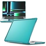 Tablet-Hülle Transparente Rückschale, kompatibel mit MacBook Pro 14 Zoll 2021/2023 A2442/A2779/M3 A2918/A2992/Pro 2024 M4 A3112/A3185/A3401, schlanke, stoßfeste, robuste TPU-Schutzhülle(Blue)