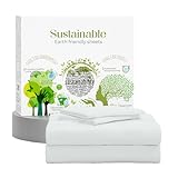Purity Home Hotel Collection Premium Baumwollperkal Bettlaken – Fadenzahl 400 – 100% natürliche gekämmte Baumwolle, kühlende Bettlaken, luxuriöses Bettwäsche (voll, weiches Silber)