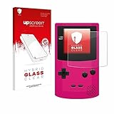 upscreen Schutzglas für Nintendo Gameboy Color Schutzfolie, Glas-Folie [Klar, 9H Panzerschutz, Anti-Fingerprint]