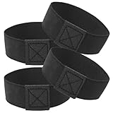 ibasenice 2 Paar Elastische Rutschfeste Schnürsenkelriemen für Fußballschuhe in Schwarz Verstellbare Sportschnürsenkel für Erwachsene Schnürsenkelüberzüge für Turnschuhe und Sneaker