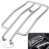 KATUR Motorrad Gepäckträger Unterstützung Regal Passt Hinten Solo Sitz 280mm (11 ') Silber Für Harley XL Sportsters 883 XL1200 1985-2003