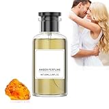 Oud Bernstein Parfüm, 50ml Einzigartiges Herrenparfüm, Hochwertige Luxusparfüms, Langanhaltender Duft, Geburtstagsgeschenke für Männer, Perfekt für Geschäft und Dating