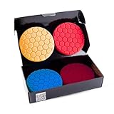 GOVX 125mm Polierpad Hex-Logic Polierschwämme Wachs Schwämme Auto Polierschwamm Polierpad Polieren Pad Schwamm Polierschaum Set für Exzenter Poliermaschine Schleifmaschine… UTILITY_SPONGE