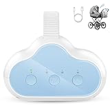 Kinderwagenschaukler, Elektrischer Automatische Babywippe, USB-C Wiederaufladbar Einschlafhilfe Babys, leise (45 dB), 3 Einstellbare Schaukelintensitäten, 30/60/90-Min Timer