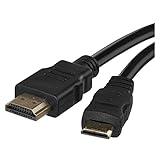 EMOS High Speed HDMI 2.0 Kabel mit Ethernet 1,5 m, 18 Gbit/s Hochgeschwindigkeitskabel mit Ultra HD, 4K, 3D, ARC Unterstützung, A-Stecker auf Mini-HDMI (C-Typ) für Kamera, Grafikkarte oder Camcorder