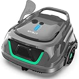 WYBOT A1 Poolroboter Akku mit Dual-Filtersystem - 120 Min Ultra-Leise Reinigung für 100㎡ Pools | Energiesparsystem & Kabelloser Poolsauger Akku,Hellgrau Grün