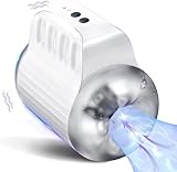 Jinqian Masturbieren für Männer mit 10 Vibrationsmodi 4 Saugmodi Penismassage Eichel Stimulation Penistrainer Blowjob Masturbator Penisvibrator Masturbatoren Sex Spielzeug für die Männer