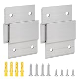 4 Stück Z-Klemmen zum Aufhängen Hochbelastbares Spiegelaufhänger Bilderaufhänger Hardware-Kit Ineinandergreifende Wandmontage Französischen Schienen zum Aufhängen von Spiegeln, Regalen, Kopfteilen
