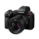 Panasonic LUMIX DC-S5 II Spiegelloses Vollformat-Kameragehäuse mit 50-mm-F1,8-Objektiv, 4K 60p und 6K 30p, Flip-Screen, WLAN, Hybrid-Phasen-AF mit 779 Messfeldern, Active is, Schwarz