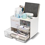RISEMART Schreibtisch-Organizer mit 3 Schubladen, multifunktionaler Stifthalter für Schreibtisch, und Aufbewahrung mit 5 Fächern, für Büro, Zuhause, Kunstbedarf