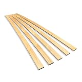 Ersatz Federholzleisten aus Schichtholz im 5er Set passend für viele gängige Lattenroste (Länge: Für 90 cm (880 mm); Breite/Farbe: 34 mm/Natur)