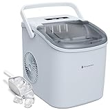 KitchenBrothers Eiswürfelmaschine Klein - Crushed Ice Maschine - Eiswürfel Maschine, Würfel - Ice Cube Maker - Eiswürfelbereiter - Ice Maker - Eiswürfelmaschinen - Ice Crusher - Eiscrusher