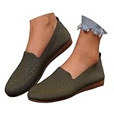 Elegante Schuhe Damen Slipper Outdoor Segelschuhe Flache Bequeme Einzelschuhe Leicht Weite H Turnschuhe Weiche Sportlich Gymnastikschuhe Breite Fuß Ballettschuhe Arbeitssandalen
