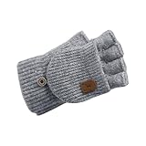 Laikoutd Fingerlose Handschuhe Für Schüler Mit Deckungsmanschettenfästerstraßen Schreiben Handschuhe Dicke Handwärmer Halbe Fingerhandschuhe Winterzubehör Für Outdoor Aktivitäten