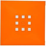 DEKAFORM Designer Regaltür als Facheinsatz ca. 33,6cm x 33,6cm für IKEA Expedit+Kallax Regal * orangefarbig