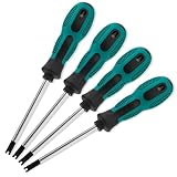 GIUSOBG 4 Stücke U Schraubendreher Set 1.7/2.0/2.3/2.6, Dreieck Schraubenzieher mit Magnetischem Multifunktions-Handwerkzeug für Genauigkeit Instrumente, mit Magnetischem Multifunktions-Handwerkzeug