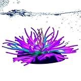 Glugahrif Korallendekoration für Aquarium – Ornamente aus Silikon für Fischbecken | Aquarium-Zubehör, künstlich für Wohnheim, Haus, Hotel, Wohnung