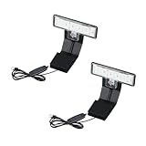 2 PCS Aquarium LED Beleuchtung,mit On/Off Dimm-Funktion,Ultradünnes Clip-on Aquarium LampeAquarien,Nano Aquarium Beleuchtung für Wasserpflanzen und Fische (Drei Segmente Licht:Weiß, Rot,grün und Blau)
