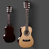 HEFJIAYCIQ 30-Zoll-/36-Zoll-Akustikgitarre, Lindenholz-Decke Anfänger-Gitarren-Starter-Set, Mit Gigbag, Gurt, Stahlsaiten, Plektren, Kapodaster,Natural,36in