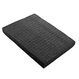 Vaguelly Stoßfester fester Schaumstoff Polsterung gewürfelt DIY-Projekte Schaum Schaumkissen Schaumstoffblöcke schaumstoffblock schaumstoffmatte Schaumstoffeinsatz Schaumwürfel Black