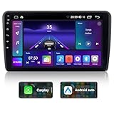 ACAVICA Android 14 Autoradio 2 DIN 9' – Wireless Carplay & Android Auto, 2GB+64GB DSP GPS Bluetooth 5.0 – Ersatz für VW Golf 5/6 Passat B6/B7/CC Touran Polo 6R Tiguan Seat Skoda, RNS RCD Austausch