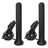 2 Stück 5G LTE Antenne Outdoor Omnidirektionale Signalverstärker 5G Antenne, SMA TS9 Stecker 15DBI High Gain Magnetfuß Antenne, 3G/4G/5G/GSM/GPRS Router alle Frequenzbänder Universell (3 Meter)