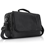 NAVISKAUTO 10 Zoll Schultertasche Henkeltasche Tasche für Dual Tragbare DVD Player Monitore Tablets Schwarz MB002B