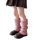 Stulpen Mädchen Kleinkind Baby Beinwärmer Niedliche Kinderstulpen Ballettstulpen Sport Tanzstulpen Weiche Legwarmer für 3-14 Jahre Mädchen Baby Kniestrümpfe Leggings Warme Grobstrick Beinstulpen