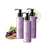 Gesichtsreinigungsöl mit Traubenkernöl, sanfter Make-up-Entferner mit Jojobaöl, feuchtigkeitsspendender koreanischer Ölreiniger für alle Hauttypen, Makeup Removal Face Wash,100ml (1, 3pc)