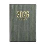 Generico 2026 Taschenkalender für Handtasche, Taschenkalender A7 Notizbuch | Tageskalender in Englisch mit 365 Tagen | Für Arbeit, Studium, Schule, Büro, Zuhause, Familie, Studenten Erwachsene