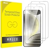 JETech Schutzfolie für Samsung Galaxy S24 5G 6,2 Zoll, Gehärtete Glas Displayschutz, Fingerabdruck ID Kompatibel, HD Klar, 3 Stück