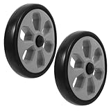 OHPHCALL 2 Stück Ersatzräder für Einkaufstrolley Robustes Kunststoff Rad Kompatibel mit Einkaufswagen Handwagen und Seniorenwagen Vielseitig Einsetzbar für Innen Außenbereich