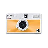 KODAK EKTAR H35N Halbformat-Filmkamera, 35 mm, wiederverwendbar, Bulb-Funktion, Sternfilter, beschichtetes, Objektiv (Film und Batterie sind Nicht im Lieferumfang enthalten) (Orange glasiert)
