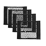 CXNXFD 4 Stück Kofferraum Netztasche, Autoaufbewahrungsnetz tasche mit quadratischem Rahmen für Autoinnenraumzubehör, Mech-Organizer-Beuteltasche für Auto-Wohnmobile und -Lastwagen (9,8 x 11,8 Zoll)