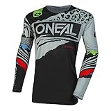 O'NEAL Unisex Mayhem Youth Jersey Motocross Kinder, Schwarz/Grau, 13-14 Jahre