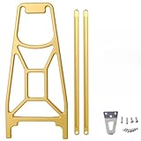 Aluminium Gepäckträger für Faltrad hinten CNC gefräst kompatibel mit für Brompton für Pline und Cline Falträder (Golden)