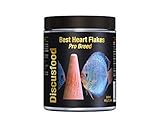 Best Heart Pro Breed Premium Fischfutter, Flockenfutter, Rinderprotein als Flocke, mit Vitaminen und Mineralien, alle Zierfisch, speziell auch für Diskus oder Welse, unterstützt die Fischzucht