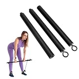 Pilates Bar,Tragbare PilatesBar,Osuter Fitness Stange 100 cm,Pilates Stange,Resistance BandsBar,Fitnessbänder,Widerstandsbänder,für Home Yoga Stretching Bars Gym Fitnessgeräte
