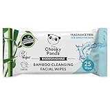 The Cheeky Panda Abschminktücher aus Bambus | Ohne Duft | 25 Reinigungstücher fürs Gesicht | Biologisch Abbaubar | Super Sanft & Nachhaltig | Feuchttücher zur Make-up Entfernung