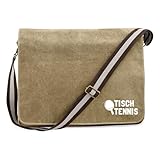 Huuraa Umhängetasche Tischtennis Tischtennisschläger Geschenk 14 Liter Sahara Canvas Tischtennis Geschenkidee