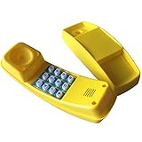 LoggyLand Telefon Spieltelefon Kindertelefon Telefonattrappe, gelb, 21 x 7 x 10cm, für Spielturm Spielhaus