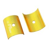 ADOCARN 2 Stück Lenkeradapter Fahrradzubehör Lenkerverlängerung Lenkererhöhung Fahrradlenkerreduzierer Lenker Fahrradzubehör Vorbau Universal Doppelte Goldene Aluminiumlegierung
